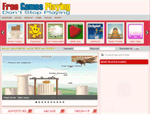 Tablet Screenshot of freegamesplaying.com